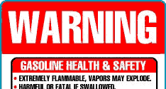 gasoline is Extremely Flammable, Vapors may explode